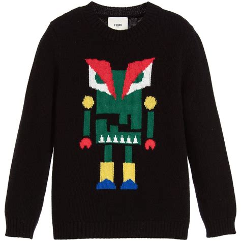 fendi monster sweater kids|Fendi kids clothes.